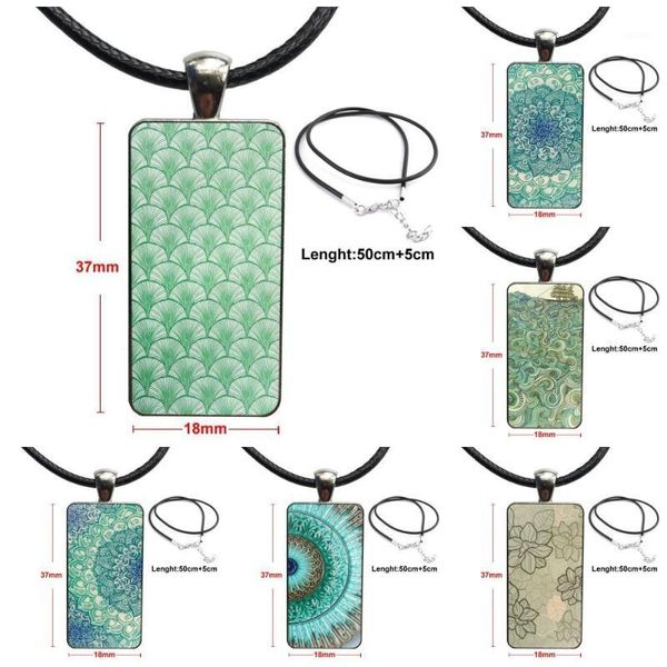 green floral mint mandala for women christmas gift glass cabochon choker pendant rectangle necklace steel color jewelry1, Silver
green floral mint mandala for women christmas gift glass cabochon choker pendant rectangle necklace steel color jewelry1, Silver