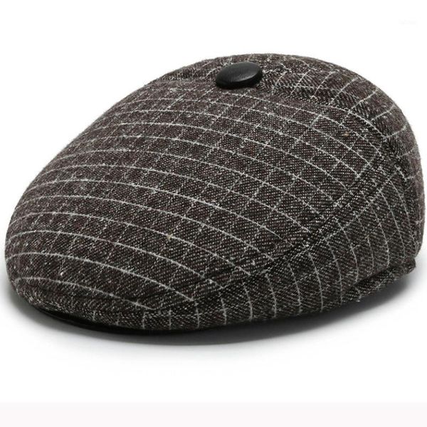 ht3252 berets thick warm winter wool hat men male plaid newsboy ivy earflap flat cap father grandfather beret hat men beret cap1, Blue;gray
ht3252 berets thick warm winter wool hat men male plaid newsboy ivy earflap flat cap father grandfather beret hat men beret cap1, Blue;gray