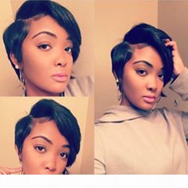 100% human hair wigs with bangs short cut wigs pixie black hair glueless little lace front human hair wigs for women, Black;brown
100% human hair wigs with bangs short cut wigs pixie black hair glueless little lace front human hair wigs for women, Black;brown