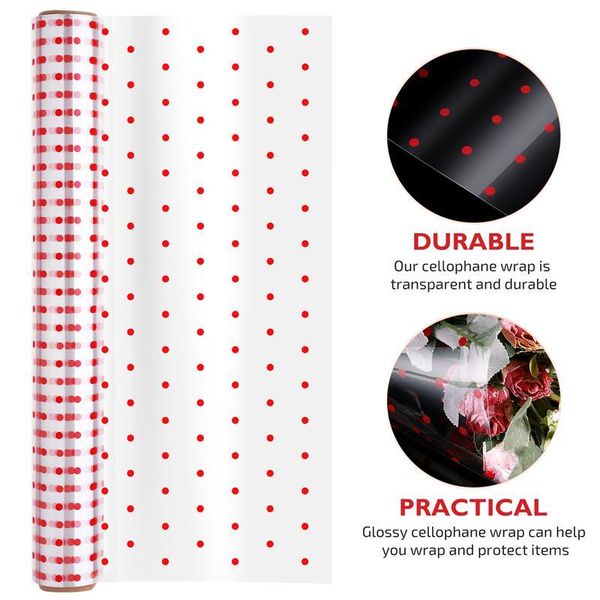 gift wrap cellophane 2.5 mil thickness roll red dots pattern design bags to baskets arts
gift wrap cellophane 2.5 mil thickness roll red dots pattern design bags to baskets arts