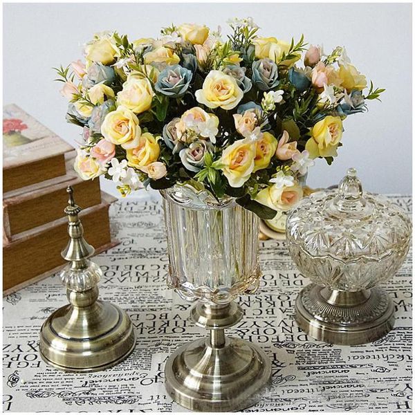 13 heads artificial rose flowers silk flowers artificial for home decoration decor table fake wedding bouquet
13 heads artificial rose flowers silk flowers artificial for home decoration decor table fake wedding bouquet