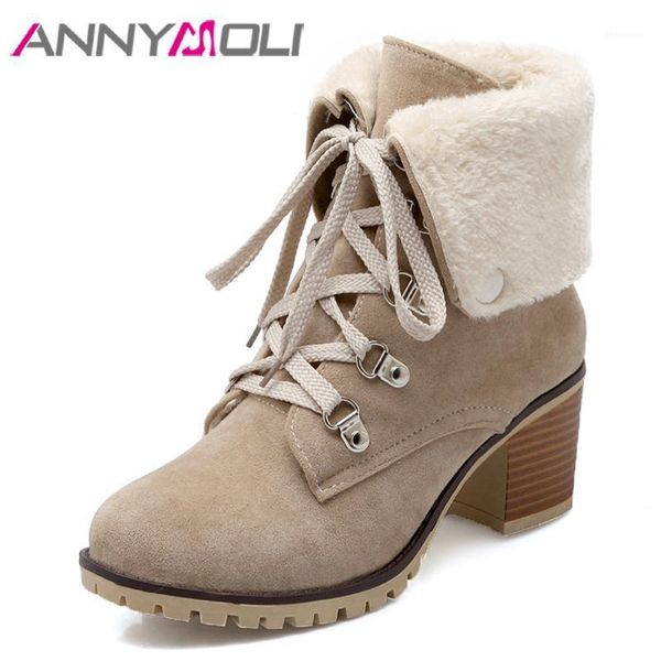 boots annymoli ankle women shoes winter plush thick heel short lace up platform high lady red large size 34-431, Black
boots annymoli ankle women shoes winter plush thick heel short lace up platform high lady red large size 34-431, Black