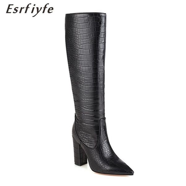 boots esrfiyfe 2021 fashion stone grain microfiber women knee high pointed toe ladies heel shoes big size, Black
boots esrfiyfe 2021 fashion stone grain microfiber women knee high pointed toe ladies heel shoes big size, Black