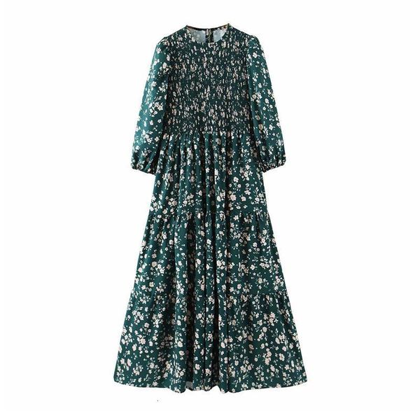 vintage chic floral pattern print dress bust elastic o neck long sleeve casual wear stylish chic green midi dresses vestidos, Black;gray
vintage chic floral pattern print dress bust elastic o neck long sleeve casual wear stylish chic green midi dresses vestidos, Black;gray