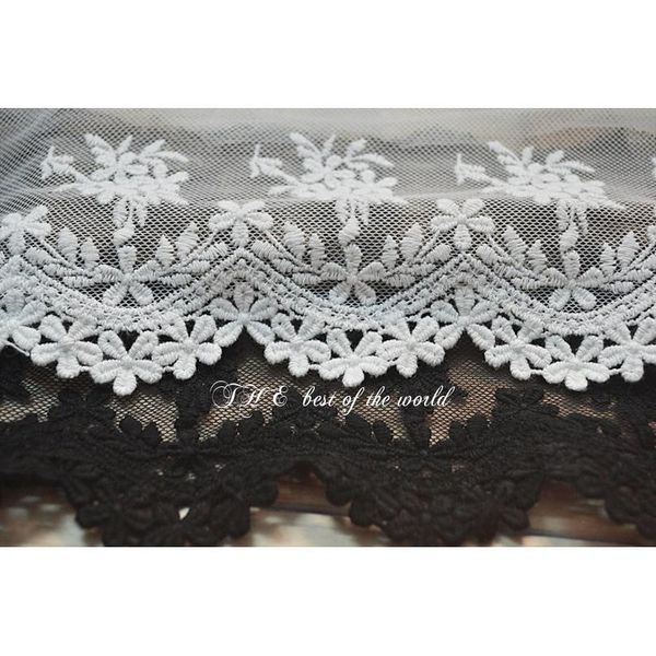 13cm 5'' white/black water soluble cotton embroider lace fabric embroidered lace trims sewing material 2yards/ bbyjpk
13cm 5'' white/black water soluble cotton embroider lace fabric embroidered lace trims sewing material 2yards/ bbyjpk