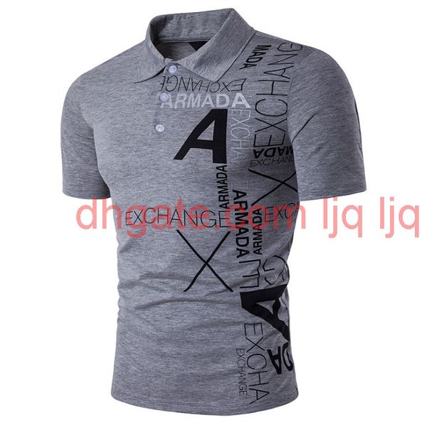 a letter printing male fashion clothing turn down pullover polos shirt mens polos, White;black
a letter printing male fashion clothing turn down pullover polos shirt mens polos, White;black