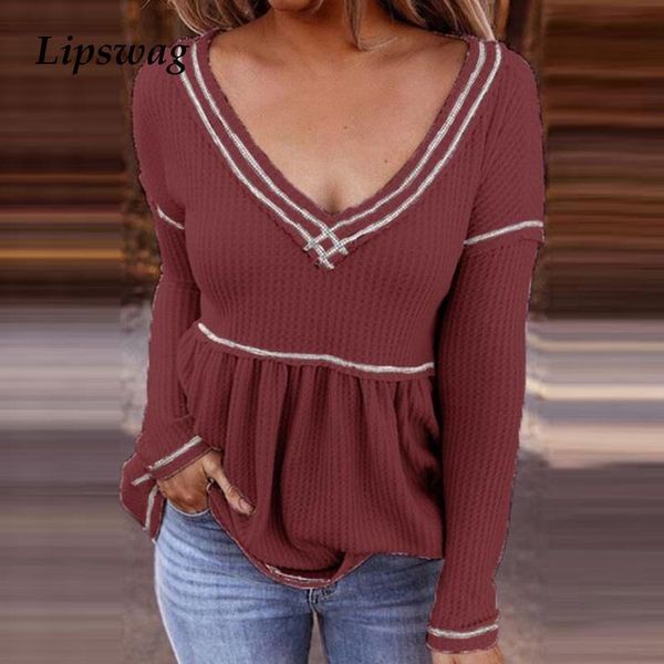 women elegant long sleeve striped blouse shirt 2021 spring autumn casual v-neck pullover fashion loose streetwear blusa xxl, White
women elegant long sleeve striped blouse shirt 2021 spring autumn casual v-neck pullover fashion loose streetwear blusa xxl, White