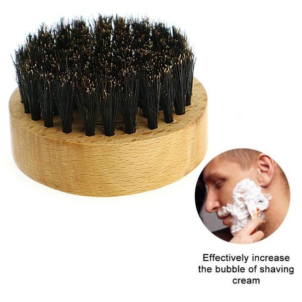 hair brushes anti-static men beard brush round bristle durable tools care shaving, Silver
hair brushes anti-static men beard brush round bristle durable tools care shaving, Silver