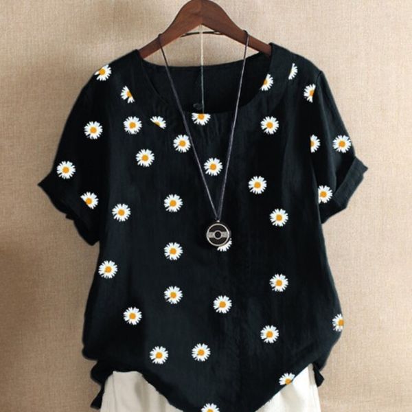 uc8bb 2020 new daisy women's flower short sleeve flower printed 2020 new t-shirt daisy women's o-neck short sleeve o-neck printed, White
uc8bb 2020 new daisy women's flower short sleeve flower printed 2020 new t-shirt daisy women's o-neck short sleeve o-neck printed, White