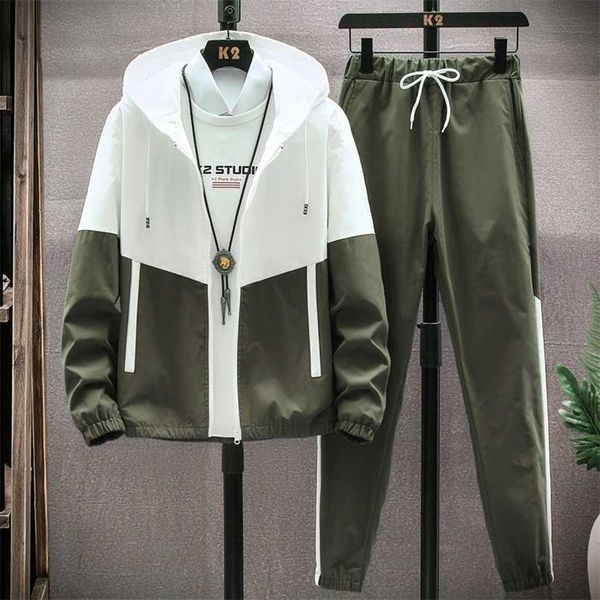 men tracksuit casual hoodies sets spring male jackets+pants two piece sets hip hop streetwear sports suit patchwork 211222, Gray
men tracksuit casual hoodies sets spring male jackets+pants two piece sets hip hop streetwear sports suit patchwork 211222, Gray
