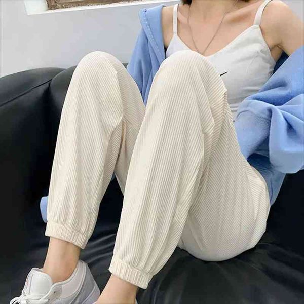 womens cropped trousers harajuku joggers casual streetwear drawstring wide high waist capri harem pants loose trend ribbed, Black;white
womens cropped trousers harajuku joggers casual streetwear drawstring wide high waist capri harem pants loose trend ribbed, Black;white