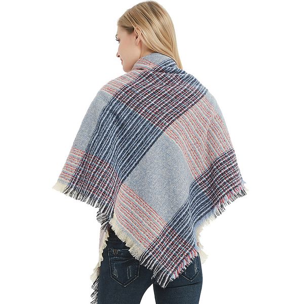 fashion scarf european and american autumn and winter new circle yarn thickened double-sided plaid bristle square scarf womens neck warmer s, Blue;gray
fashion scarf european and american autumn and winter new circle yarn thickened double-sided plaid bristle square scarf womens neck warmer s, Blue;gray