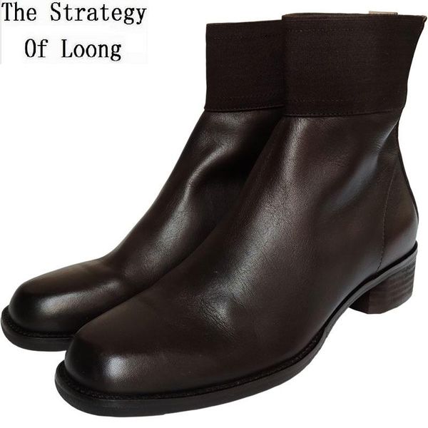 boots british style retro women genuine leather zipper ankle equestrian ladies handmade sewing square toe short 191225, Black
boots british style retro women genuine leather zipper ankle equestrian ladies handmade sewing square toe short 191225, Black