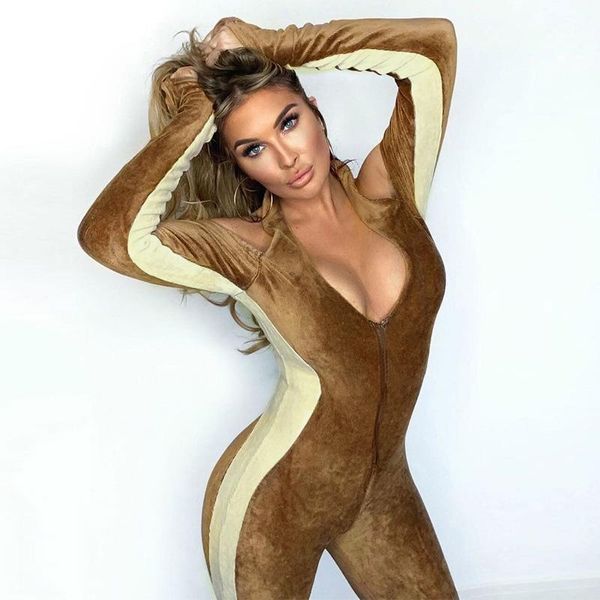 autumn cute warm women long sleeve skinny bodysuit contrasting color zipper hanging neck sports fitness female jumpsuit1, Black;white
autumn cute warm women long sleeve skinny bodysuit contrasting color zipper hanging neck sports fitness female jumpsuit1, Black;white