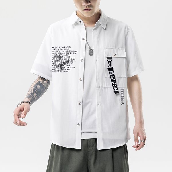 brand new 2021 beach summer hip hop streetwear short sleeves black white collar korea style shirt for men's harajuku clothing fvmv, White;black
brand new 2021 beach summer hip hop streetwear short sleeves black white collar korea style shirt for men's harajuku clothing fvmv, White;black