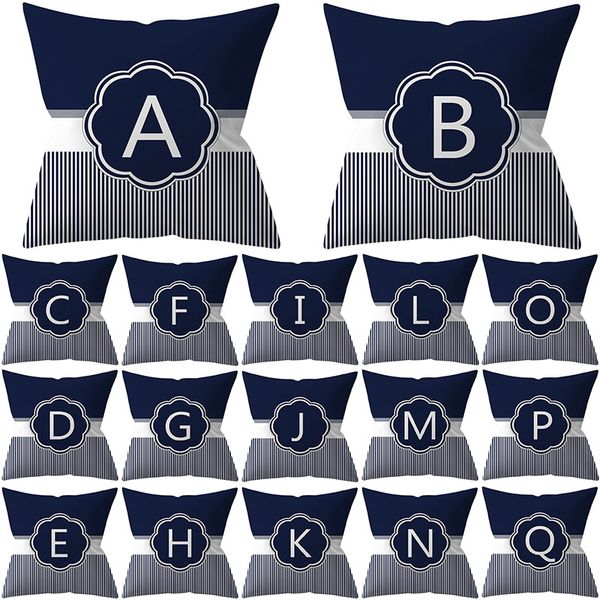 1pcs alphabet letter striped cushion cover polyester throw pillowcase 45*45cm sofa home decorative pillowcover 41017
1pcs alphabet letter striped cushion cover polyester throw pillowcase 45*45cm sofa home decorative pillowcover 41017