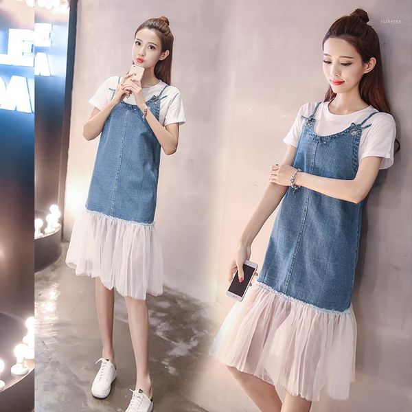 summer mesh pleated denim dresses women spaghetti strap knee-length dress fashion overalls sundress casual female jeans dress1, Black;gray
summer mesh pleated denim dresses women spaghetti strap knee-length dress fashion overalls sundress casual female jeans dress1, Black;gray