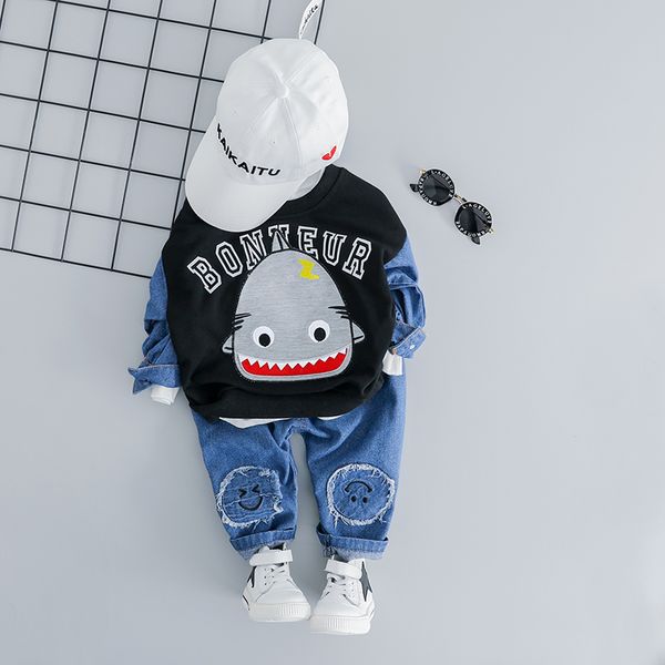 children baby denim 1 2 3 4 years toddler cartoon shark print and jeans 2pcs 2019 fashion kid boy boys clothes c1016, White
children baby denim 1 2 3 4 years toddler cartoon shark print and jeans 2pcs 2019 fashion kid boy boys clothes c1016, White