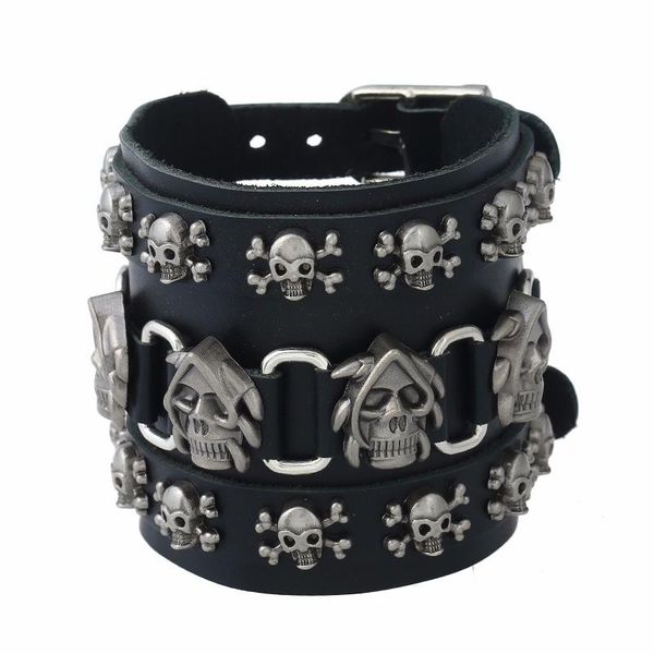 gothic punk vintage rock череп браслет широкие кожаные заклепки браслет черный сплав пиратский скелет браслет ремень браслет украшения, Golden;silver
gothic punk vintage rock череп браслет широкие кожаные заклепки браслет черный сплав пиратский скелет браслет ремень браслет украшения, Golden;silver