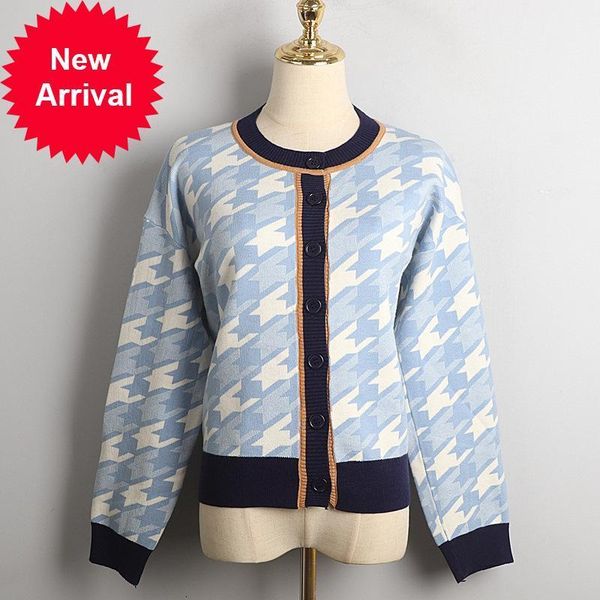 women 2021 of vintage winter luxury cardigan thin ladies single plaid seam breasted sweater clothes runway design 3obv, White;black
women 2021 of vintage winter luxury cardigan thin ladies single plaid seam breasted sweater clothes runway design 3obv, White;black