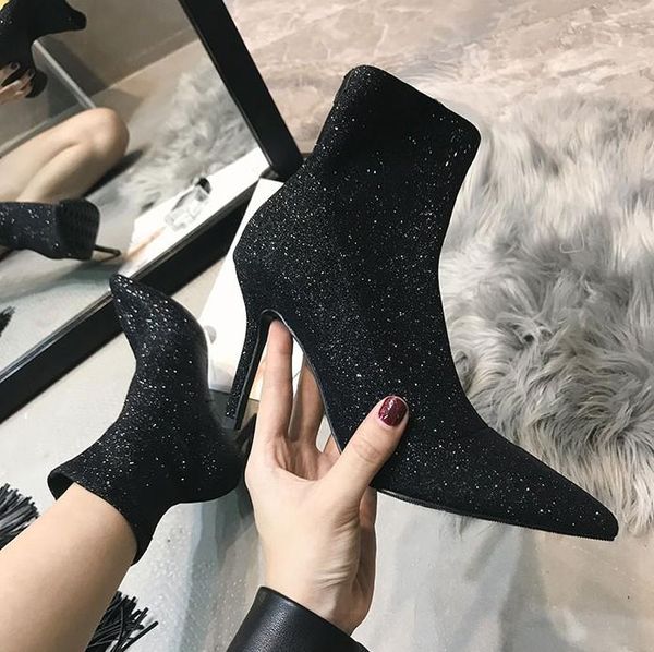 бесплатная доставка 2020 женщин lady black серебро блеск stretch poined toes высокие каблуки обуви насосы лодыжки короткие трубки сапоги
бесплатная доставка 2020 женщин lady black серебро блеск stretch poined toes высокие каблуки обуви насосы лодыжки короткие трубки сапоги