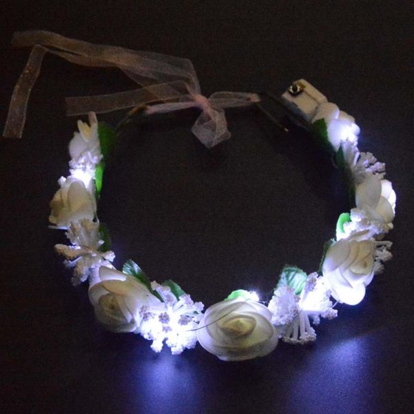 party decoration white wedding led flower girls wreath blinking headband light hair garland glow neon birthday gift rave festival christmas
party decoration white wedding led flower girls wreath blinking headband light hair garland glow neon birthday gift rave festival christmas