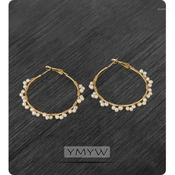 ymyw luxury exquisite freshwater pearls hoop earrings copper korean earrings for women handmade jewelry boucle d'oreille femme1, Golden;silver
ymyw luxury exquisite freshwater pearls hoop earrings copper korean earrings for women handmade jewelry boucle d'oreille femme1, Golden;silver