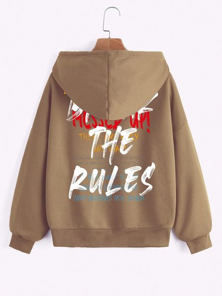 slogan graphic drop shoulder drawstring zipper thermal hoodie s6bz#, White;black
slogan graphic drop shoulder drawstring zipper thermal hoodie s6bz#, White;black
