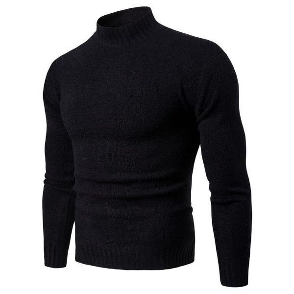 men's sweaters leosoxs winter casual pullovers men solid color high collar slim fit knit fashion, White;black
men's sweaters leosoxs winter casual pullovers men solid color high collar slim fit knit fashion, White;black