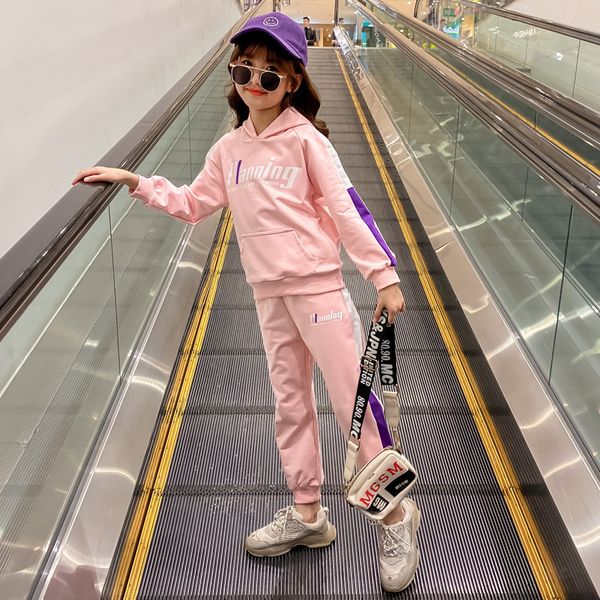 2020 autumn kids girls clothes set solid color letter print long sleeve sweatshirt+long pant cotton clothes tracksuit outfitx1019, White
2020 autumn kids girls clothes set solid color letter print long sleeve sweatshirt+long pant cotton clothes tracksuit outfitx1019, White