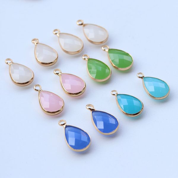 new arrival colorful tear drop crystal jade charm pendant fastness gold plating accessories for jewelry making, Bronze;silver
new arrival colorful tear drop crystal jade charm pendant fastness gold plating accessories for jewelry making, Bronze;silver