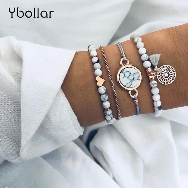 charm bracelets 1 set bohemian round beaded bracelet women charms bangles gold chain heart friendship jewelry party gift, Golden;silver
charm bracelets 1 set bohemian round beaded bracelet women charms bangles gold chain heart friendship jewelry party gift, Golden;silver