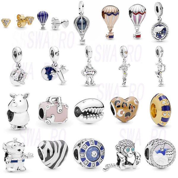 chamss new s925 blue air balloon monkey athlete pendant beads triangle earrings original female bracelet wild diy jewelry, Golden;silver
chamss new s925 blue air balloon monkey athlete pendant beads triangle earrings original female bracelet wild diy jewelry, Golden;silver