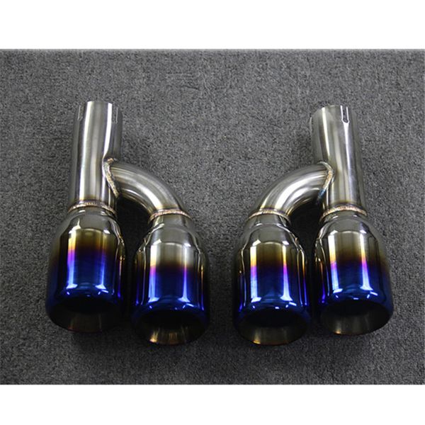 1 pair exhaust pipe 304 stainless steel muffler tip length about 240mm car universal blue car tailpipe exhaust manifold
1 pair exhaust pipe 304 stainless steel muffler tip length about 240mm car universal blue car tailpipe exhaust manifold