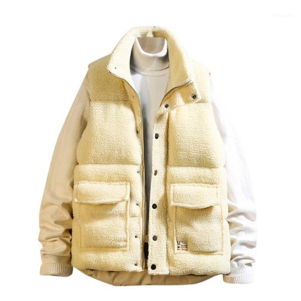 plush jacket sleeveless men's vest autumn fleece hip hop fashion jackets loose streetwear casual winter parka chaleco hombre1, Black;white
plush jacket sleeveless men's vest autumn fleece hip hop fashion jackets loose streetwear casual winter parka chaleco hombre1, Black;white