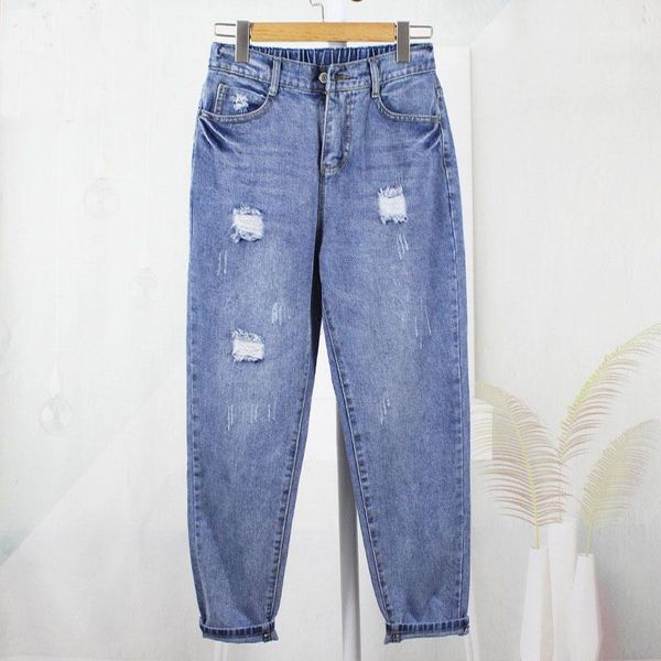women's jeans plus size women loose denim pants ripped hole boyfriend female casual vintage mom trousers 5xl q22651, Blue
women's jeans plus size women loose denim pants ripped hole boyfriend female casual vintage mom trousers 5xl q22651, Blue