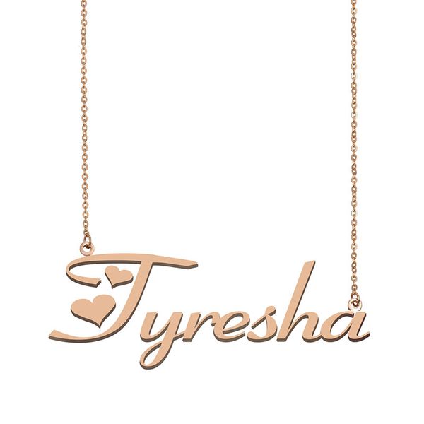 Tyresha Name Necklace Custom Nameplate Pendant for Women Girls Birthday Gift Kids Best Friends Jewelry 18k Gold Plated Stainless Steel, Silver
Tyresha Name Necklace Custom Nameplate Pendant for Women Girls Birthday Gift Kids Best Friends Jewelry 18k Gold Plated Stainless Steel, Silver