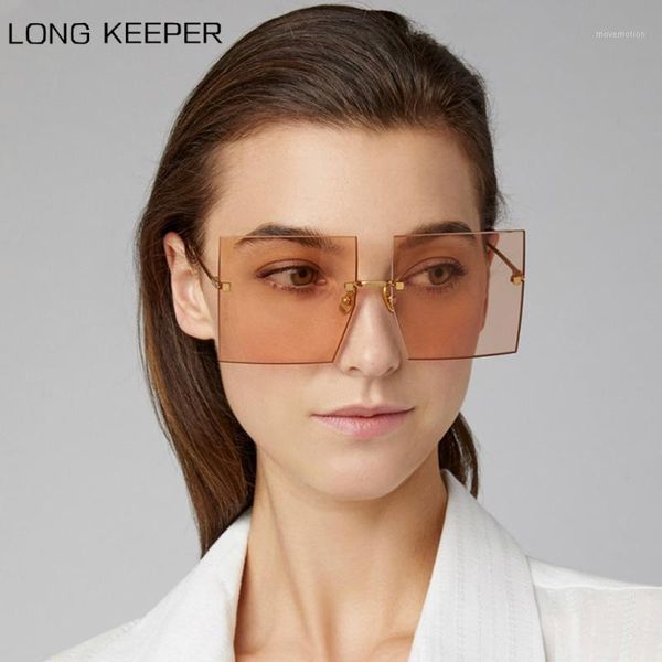 2020 oversized rimless square sunglasses women trendy fashion red brown tinted color lens uv400 retro ladies sun glasses1, White;black
2020 oversized rimless square sunglasses women trendy fashion red brown tinted color lens uv400 retro ladies sun glasses1, White;black
