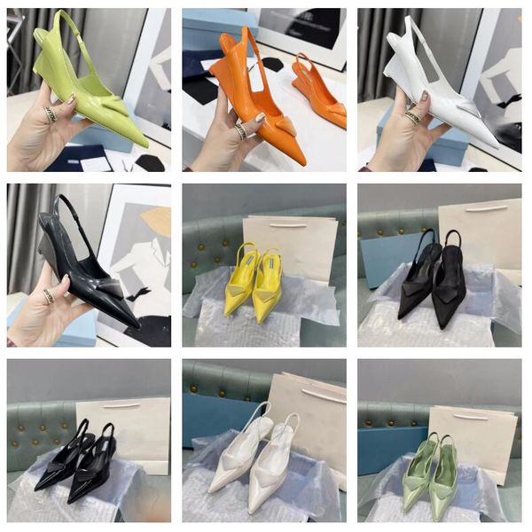 brushed leather slingback pumps women sandals designer high heels outdoor shoes party wedding shoes, Black 
brushed leather slingback pumps women sandals designer high heels outdoor shoes party wedding shoes, Black