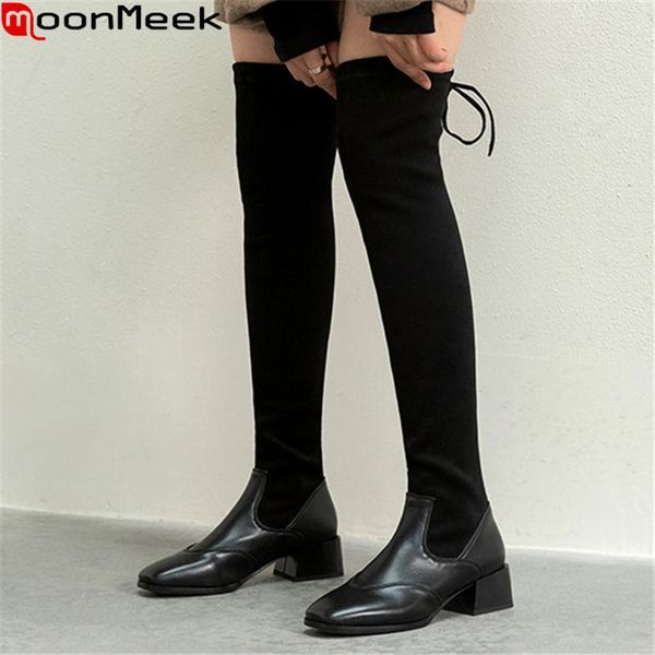 moonmeek 2021 big size 33-48 fashion over the knee boots winter shoes med heels square toe keep warm women boots black
moonmeek 2021 big size 33-48 fashion over the knee boots winter shoes med heels square toe keep warm women boots black
