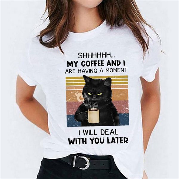 graphic t shirts for women cartoon cat coffee funny clothing trend fashion 90s ladies print lady womens female tee t shirt, White
graphic t shirts for women cartoon cat coffee funny clothing trend fashion 90s ladies print lady womens female tee t shirt, White
