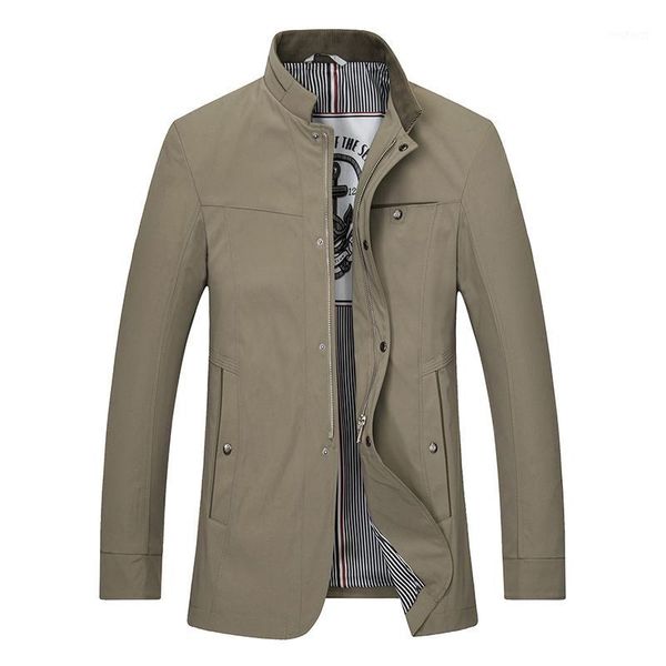 business casual solid color jacket casual fashion classic style youth men coat autumn gentleman stand collar new1, Black;brown
business casual solid color jacket casual fashion classic style youth men coat autumn gentleman stand collar new1, Black;brown