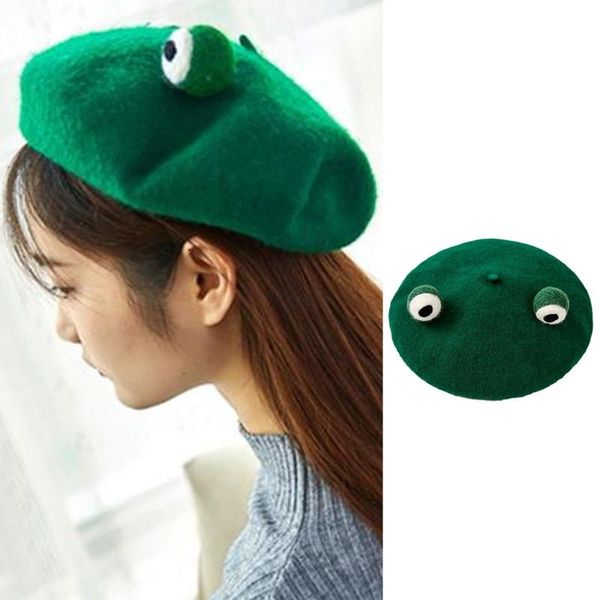 japanese style women cute green frog eyes beret cap winter warm faux wool kawaii vintage artist painter beanie hat cosplay headw, Blue;gray
japanese style women cute green frog eyes beret cap winter warm faux wool kawaii vintage artist painter beanie hat cosplay headw, Blue;gray
