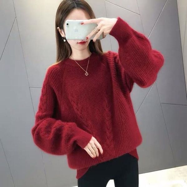 New Solid-colored Shirt Winter Released Feminine From Round Neck Sweater X4gy, White;black
New Solid-colored Shirt Winter Released Feminine From Round Neck Sweater X4gy, White;black