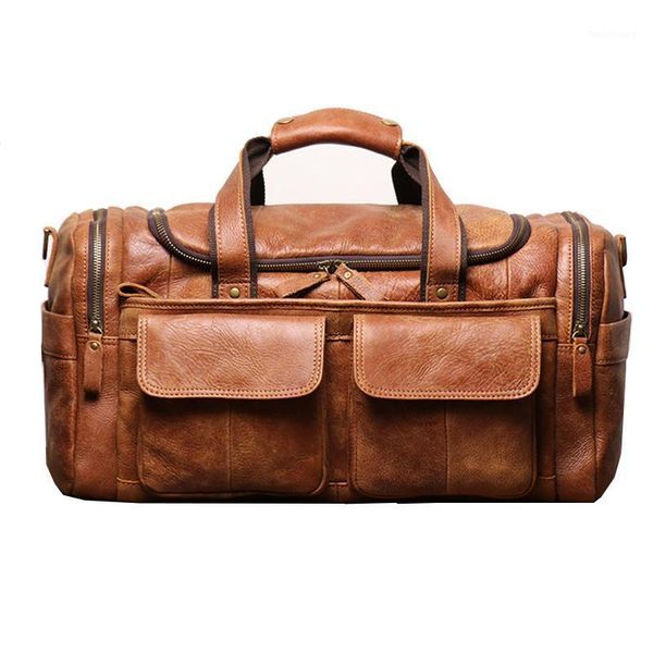 fashion large travel bags men and women duffle handbag genuine leather shoulder bag women weekend gym bag real cowhide luggage1
fashion large travel bags men and women duffle handbag genuine leather shoulder bag women weekend gym bag real cowhide luggage1