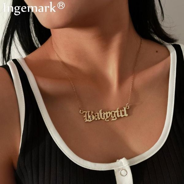pendant necklaces goth babygirl letter choker necklace collares alloy metal thin link chain women fashion birthday jewelry, Silver
pendant necklaces goth babygirl letter choker necklace collares alloy metal thin link chain women fashion birthday jewelry, Silver