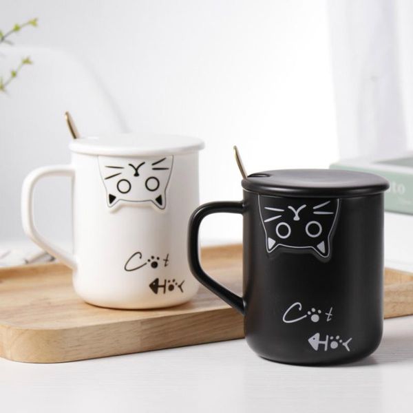 mugs lovely black cat and white creative cartoon patterns coffee office school students breakfast milk water fruit juice cup
mugs lovely black cat and white creative cartoon patterns coffee office school students breakfast milk water fruit juice cup