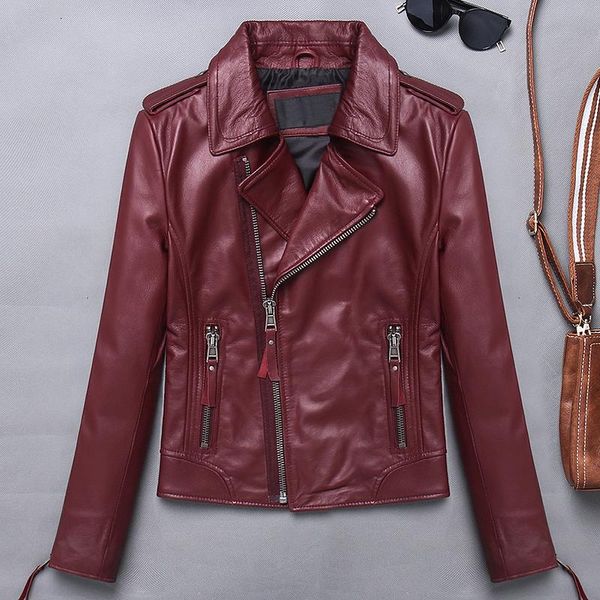 women lambskin genuine leather jackets autumn slim short motorcycle biker jacket ladies real leather coats female chaqueta mujer, Black
women lambskin genuine leather jackets autumn slim short motorcycle biker jacket ladies real leather coats female chaqueta mujer, Black
