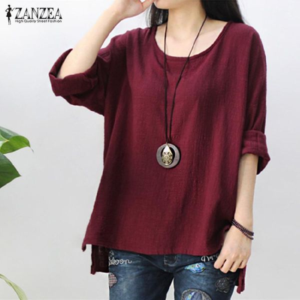 women's blouses & shirts zanzea 2021 womens retro o neck long sleeve split baggy cotton linen casual loose solid party kaftan shirt bl, White
women's blouses & shirts zanzea 2021 womens retro o neck long sleeve split baggy cotton linen casual loose solid party kaftan shirt bl, White