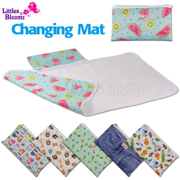 [littles&bloomz] Baby Portable Foldable Washable Compact Travel Nappy Diaper Changing Mat Waterproof Floor Change Play Mat C1008